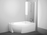 Ravak CVSK1 Rosa 160/170 P, lesk+transparent