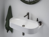 Ravak EL 014.20BLM Umyvadlová stojánková baterie 220 mm bez výpusti, Black Matt