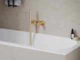 Ravak EL 065.60RGB.O2.RB07D.+S Podomítková baterie 2cestná bez tělesa, se sprchovým setem, Rose Gold Brushed