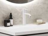 Ravak ES 012.10WV Umyvadlová stojánková baterie 190 mm bez výpusti, White Velvet