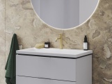 Ravak ES 012.20GB Umyvadlová stojánková baterie 190 mm bez výpusti, Graphite Brushed