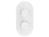 Ravak ES 063.10WV.O2.RB07C Termostatická podomítková baterie 2-cestná bez tělesa, White Velvet