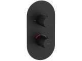 Ravak ES 063.20GB.O2.RB07C Termostatická podomítková baterie 2-cestná bez tělesa, Graphite Brushed