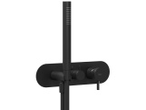 Ravak ES 065.20BLM.O2.RB07D.+S Podomietková batéria 2-cestná pre R-box, so sprchovým setom, Black Matt