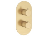 Ravak ES 067.60RGB.O3.RB07C Termostatická podomietková batéria 3-cestná pre R-box, Rose Gold Brushed