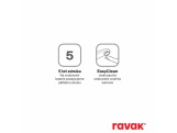 Ravak FM 082.20BL.RB07A Vanová baterie do podlahy bez tělesa, se sprchovým setem, černá