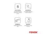 Ravak LF 056.00CR Bidetová stojánková baterie 160 mm, bez výpusti, chrom