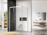 Ravak MSDPS 100x80 L, biela+transparent