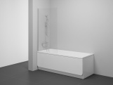 Ravak NVS1 80, bílá matná+transparent