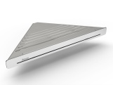 Ravak Polička Slim C, satin/chrom