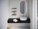 Ravak Polička Slim S, satin/chrom