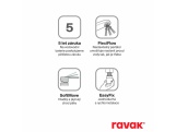 Ravak PU 015.00CR Umyvadlová stojánková baterie 322 mm bez výpusti, chrom