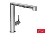 Ravak PU 016.00CR Umyvadlová stojánková baterie 269 mm s otočným ramínkem, bez výpusti, chrom