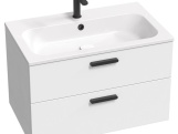 Ravak SD Chrome II 80 skříňka pod umyvadlo bílá, madla bílá