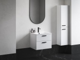 Ravak SD Chrome II 80 skříňka pod umyvadlo bílá, madla bílá