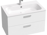 Ravak SD Chrome II 80 skříňka pod umyvadlo bílá, madla bílá