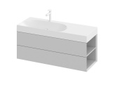 Ravak SD Lite 120 P skříňka pod umyvadlo černá matná