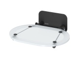 Ravak Sedadlo Chrome, clear/biela