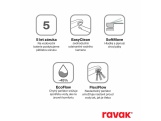 Ravak SG 019.00CR.O1 Umývadlová podomietková batéria s telesom, chróm