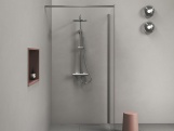 Ravak SG 091.00CR Sprchový sloup s termostatickou baterií, posuvný, se sprchovým setem, chrom
