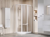 Ravak SKCP4 80x80, 195 satin+transparent
