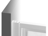 Ravak SKCP4 80x80, 195 satin+transparent