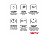Ravak TE 091.00CR Sprchový sloup s termostatickou baterií, posuvný, se sprchovým setem, chrom