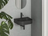 Ravak Umyvadlo Ceramic Slim Wall O 55 N, s otvorem pro baterii, s přepadem, bílá matná