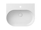 Ravak Umyvadlo Ceramic Slim Wall O 55 N, s otvorem pro baterii, s přepadem, bílá matná