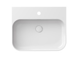 Ravak Umyvadlo Ceramic Slim Wall R 55 N, s otvorem pro baterii, s přepadem, antracit