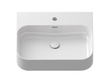Ravak Umývadlo Ceramic Slim Wall R 55, s otvorom pre batériu, s prepadom, biela