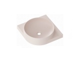 Ravak Umyvadlo Yard 45 C, s otvorem pro baterii, bez přepadu, Alabaster Pink