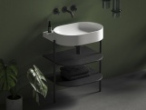 Ravak Umyvadlo Yard 60, bez otvoru pro baterii, bez přepadu, Grey Green