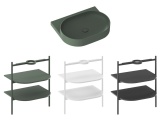 Ravak Umyvadlo Yard 60, bez otvoru pro baterii, bez přepadu, Grey Green