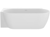 Ravak Vana Freedom Corner II Tec 175x86 L, volně stojící, bílá, krytka odtoku chrom