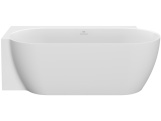 Ravak Vana Freedom Corner II Tec 175x86 P, volně stojící, bílá, krytka odtoku chrom