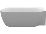 Ravak Vana Freedom Corner II Tec 175x86 P, volně stojící, Grey Green/bílá, krytka odtoku bílá