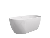Ravak Vana Freedom O 169x80, volně stojící, bílá, krytka odtoku bílá/černá/chrom