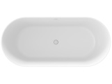 Ravak Vana Freedom O Tec 170x77 volně stojící, Smoke Grey/bílá, krytka odtoku bílá