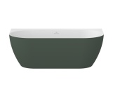 Ravak Vana Freedom Wall Tec 170x87, volně stojící, Deepsea Blue/bílá, krytka odtoku bílá