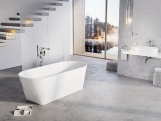 Ravak Vana Solo 178x80, volně stojící, bílá, krytka přepadu a odtoku bílá