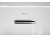 Ravak Vana Solo 178x80, volně stojící, bílá, krytka přepadu a odtoku černá