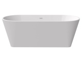 Ravak Vana Solo 178x80, volně stojící, bílá, krytka přepadu a odtoku chrom