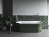 Ravak Vana Ypsilon 180x80, volně stojící, Smoke Grey/bílá, krytka odtoku bílá