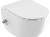 Ravak WC bidetovou tryskou Uni Chrome RimOff, závesné, biela
