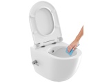 Ravak WC bidetovou tryskou Uni Chrome RimOff, závesné, biela