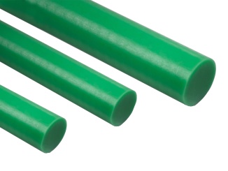 Rods – Polyethylenové tyče PE1000 Röchling zelená, 2000 mm, 90 mm