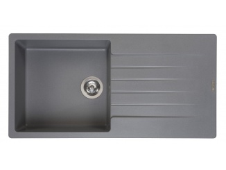 S odkvapom – Reginox Grey metalic (silvery) šedá