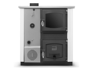 S výměníkem – Termomont TEMY PRO 12 kW bílá, levá