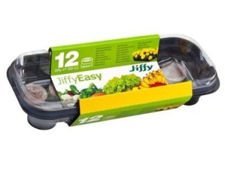 Sadbovače – Jiffy Minipařeniště GH-12 + 12 ks rašelinových tablet Jiffy-7®, 27 x 11,5 x 6 cm